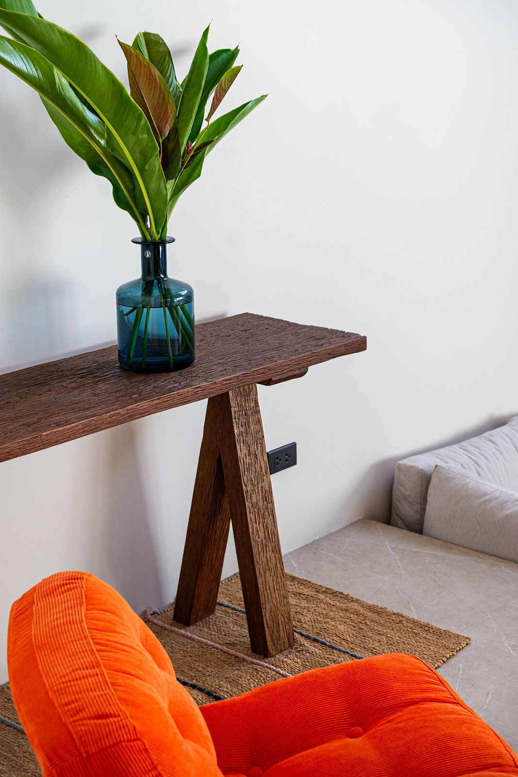 Teak console